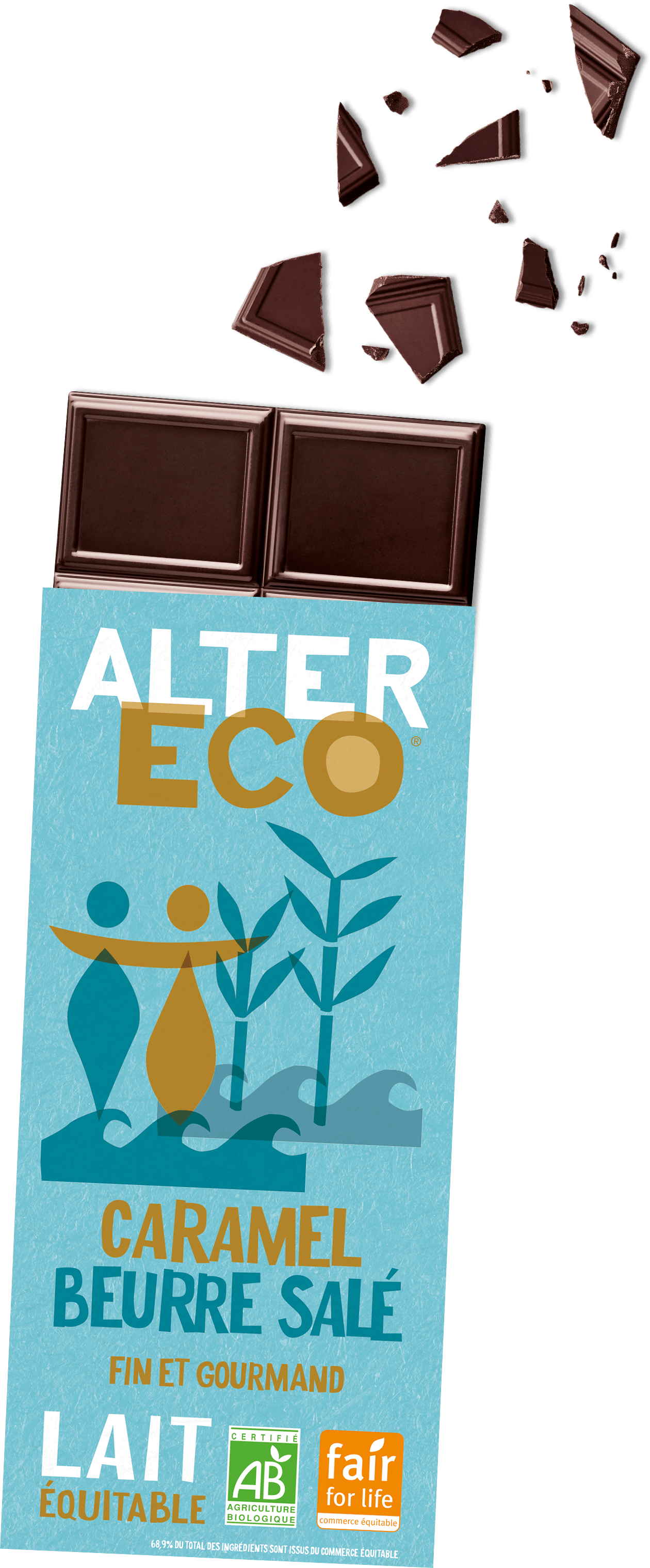 Chocolat au lait caramel beurre salé - AlterEco